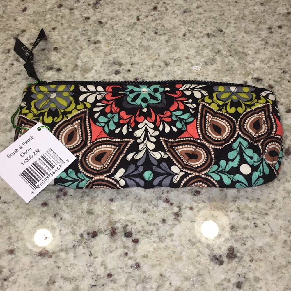 Vera Bradley Brush & Pencil bag. New w/tag